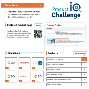 Product IQ Game